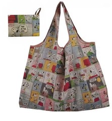 Snoopy Foldable Shopping Bag – Large, Reusable, Waterproof Tote – Eco Friendly