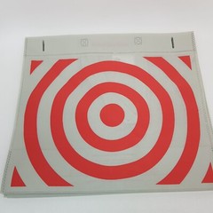 Target Brand Reusable Shopping Tote Bag Lot 5 Grocery Reduce Reuse Recycle 15×17