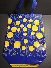 Reusable Floral Multicolor Tote Bag St. Joseph’s Indian School Yellow Blue