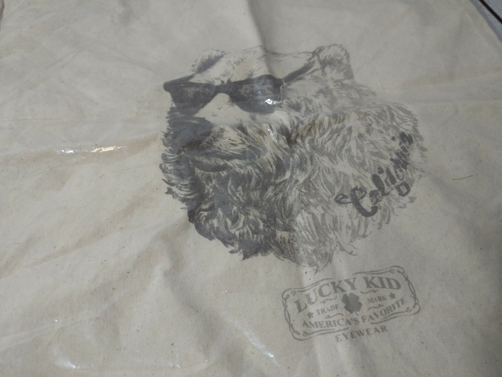 Lucky Brand Drawstring Bag Lucky Kid Eyewear Linen/Canvas Style new in packag A8