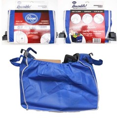 Large Reusable Environmentally Friendly Clip-On To Shopping Cart Bag Folds Flat