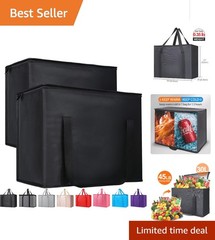 2-Pack XL Insulated Grocery Bags – Heavy Duty Thermal Totes for All Your Needs