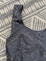 Baggu Black Star Constellations Reusable Ripstop Shopping Tote Bag Standard Size