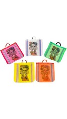 5-Pack Catrina Day of the Dead Market Mesh Bags – Handcrafted, Eco-Friendly, Rec
