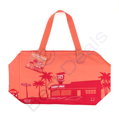 Trader Joe’s Large Insulated Reusable Shopping Tote Bag 8 Gallon Peach Color