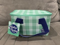 FOODLAND INSULATED LUNCH BAG TOTE REUSABLE GREEN PALAKA NEW HAWAII EXCLUSIVE