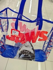 JAWS transparent Tote / Shopping bag