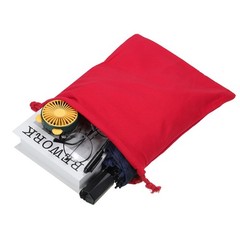3pcs Reusable Drawstring Bags, 10×12.6″ Multipurpose Bags, Red