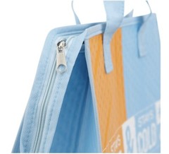 WALMART REUSABLE INSULATED HOT & COLD GROCERY BAG w/ZIPPER New