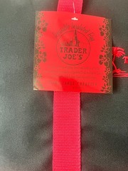 Trader Joes XL Red And Black Insulated Cooler Reusable Tote Grocery Shopping Bag