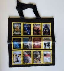 National Geographic Reusable Tote Bag, 125th Magazine Anniversary Covers – NEW
