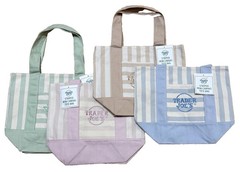 Trader Joe’s – STRIPED Pastel Mini Tote Bag Set – 4 Colors – NEW with tags