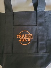 Trader Joe’s Limited Edition Embroidered MINI CANVAS REUSABLE TOTE BAG