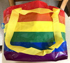 6 New Ikea Storstomma Rainbow Bag SMALL Shopping Storage Gay Pride