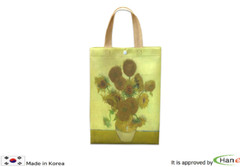 Famous Painting Van Gogh Sunflower Hand Bag Canvas Shopping Casual Daily Bag