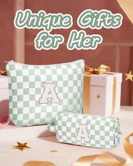 Narwey Easter Basket Gifts for Teen Girls Kids Tween, Mint Green Checkerboard