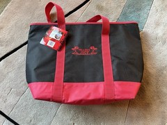 Trader Joes XL Red And Black Insulated Cooler Reusable Tote Grocery Shopping Bag