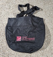 cost cutters canvas zippered tote bag Damaged