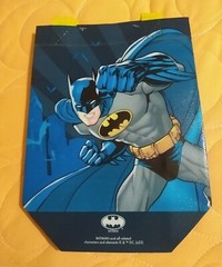 Batman & Joker 2 Pack Mini Reusable Blue & Purple Gift Bags with Handles New!