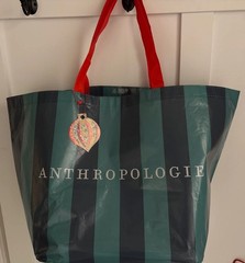 Anthropologie Shopping holiday bag reusable Bag 2025 EUC
