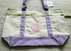 Trader Joe’s Lavender Light Purple Large Cotton Canvas Tote Bag Spring 2026 NWT