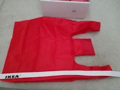 Brand New Red Fold-able Pocket Reusable Shopping Tote Bags -3 bags