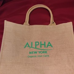 ALPHA Canvas Foldable Tote Bag Beige Medium 16x15x6 in Solid/Plain