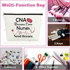 3PCS CNA Gift Certified Nursing Because Even Nurses Need Heroes（3pcs）
