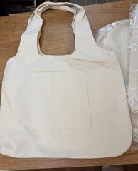 Set of 4 Blank Canvas Tote Bags – 1 Open + 3 Sealed – DIY Arts Crafts