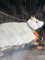 Halloween Ghosts DOG WALKER BATS TRICK or TREAT Shopping Bag NEW👻TJX