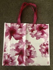 Lot of 5 Burlington Reusable Recyclable Tote Bags-Coastal, Travel, Floral