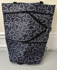 Shopping Bag With Wheels Multifunction Can Expand Up To 20” High