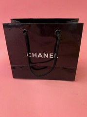 CHANEL Paper Reusable Shopping Ba Black 4.5″ x 5.5 ” x 2.5″