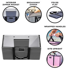 Errand Boy – Extra Large Lightweight Utility Tote with Breakaway Zipper – Col…