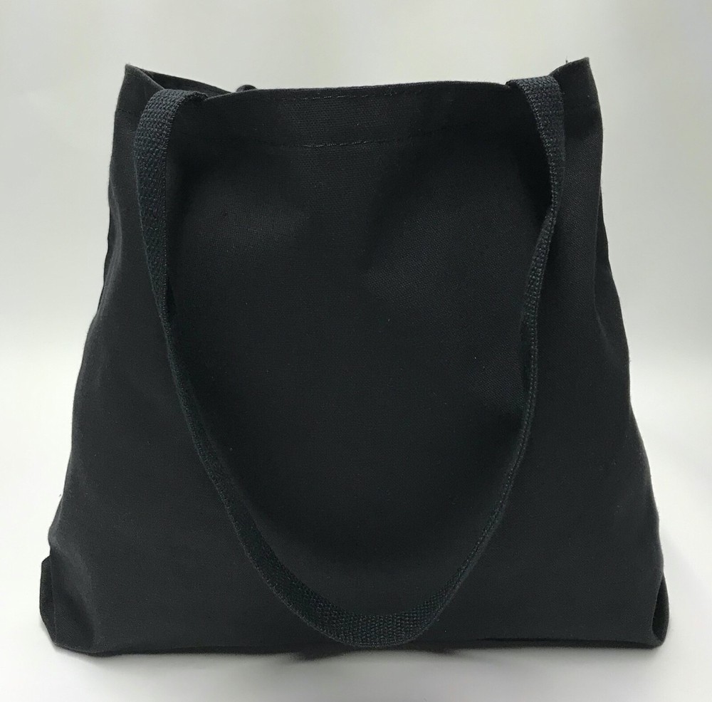 Reusable Shopping Bags Foldable Canvas 100 Cotton MADE IN USA Black Tote Bag Lot