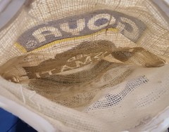 Goya Basmati Rice Burlap Tote Bag Reusable Market Eco Farmhouse Boho Zipper GUC