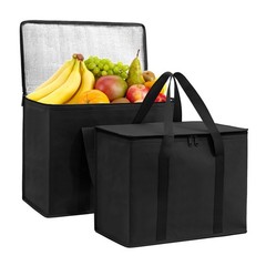 (Not Made In China) Insulated Reusable Grocery Bags, Catering and Delivery Ba…