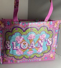 Reusable Shopping Bag Sloan’s Ice Cream Pink Teal Purple Gummy Bears