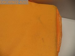 SPOTTED STAINS: Baleine 22″ Length x 10 1/2″ Width x 11″ Deep Tote Bag Orange