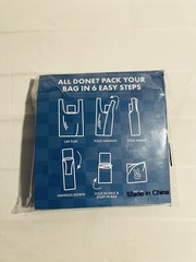 Dutch Bros Coffee Blue Checked Ripstop Nylon Reusable Foldable Tote Bag
