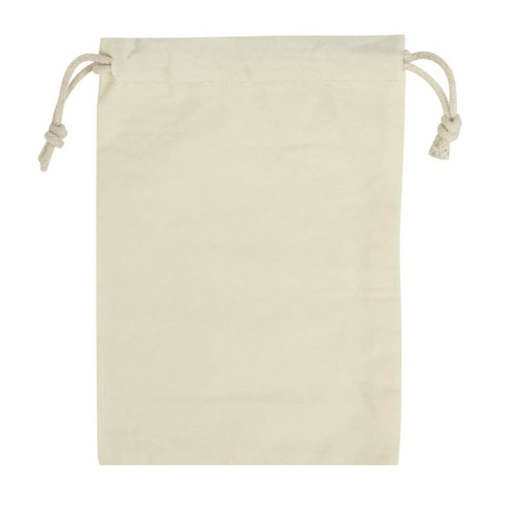 5×7 Inches Organic Cotton Double Drawstring Reusable Muslin Bags. Pack of 30.