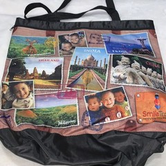 Heavy World Plastic Travel Bag w/Inside Closure, Outside Side Zipper Handles