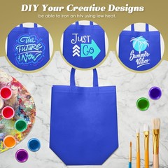 30 Pcs Reusable Tote Bags Bulk Non Woven Grocery Shopping Bag With Handles