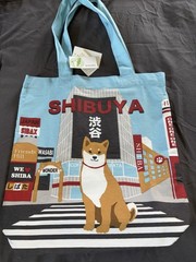 Shiba Inu in Tokyo, Shibuya, Canvas Tote Bag, Brand new with tags
