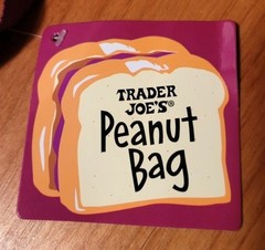 Trader Joe’s NWT Peanut Reusable Shopping Bag New Rare Retired Tote