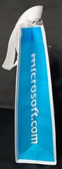 10 Laminated Medium Sized Reusable Microsoft Shopping Tote Bags 12.5″ x 9″ x 4″