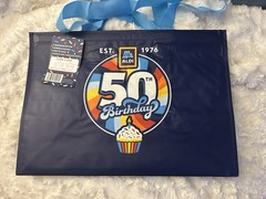 Aldi 50th Anniversary Reusable Bag & Set Of Of 6 Keychains-SOLD OUT, HTF