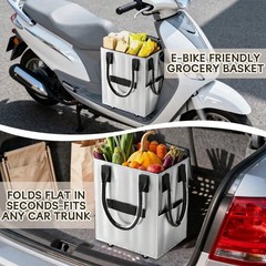 Large Rolling Shopping Tote Bag with Wheels Market Laundry Travel Carrier