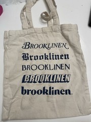 Brooklinen Reusable Canvas Tote 100% Cotton 15.5 x 14.75