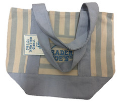 Trader Joe’s Striped Canvas Mini Tote Set of 4 Summer 2026 NEW with Tags